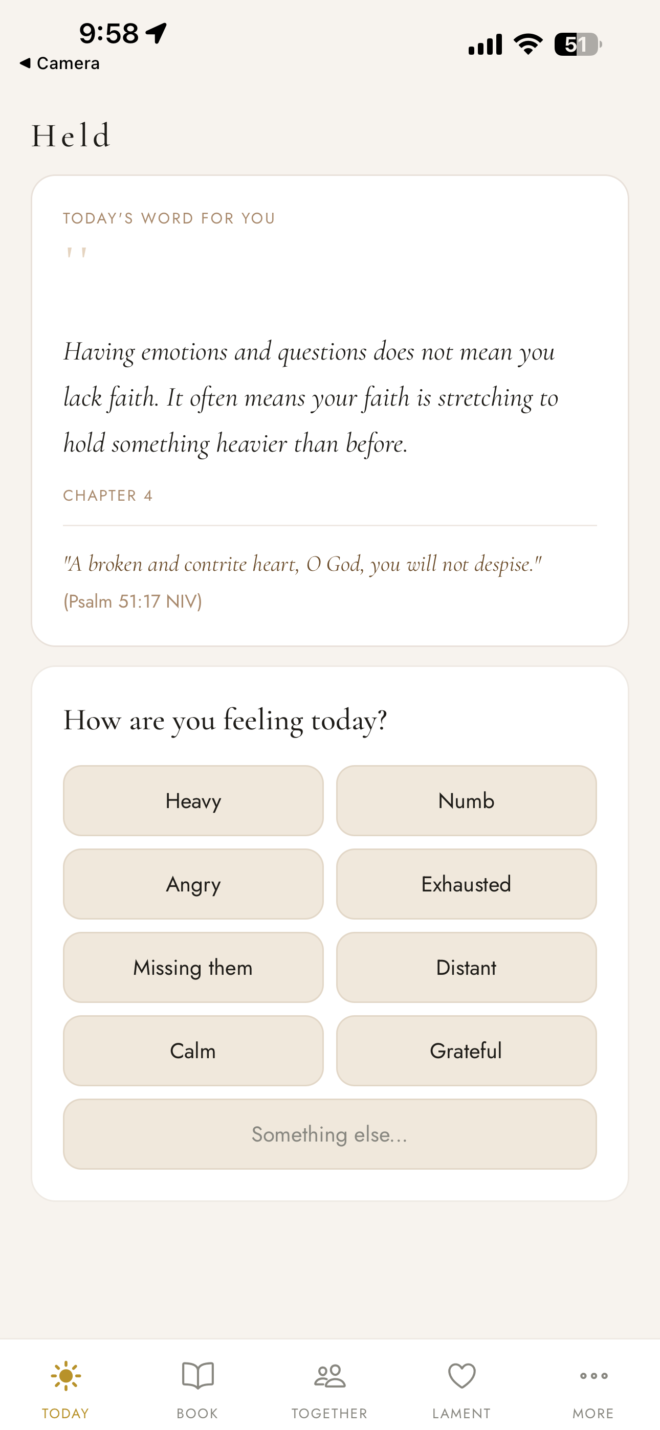 Held app preview screen